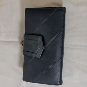Leather billfold with Checkbook cover